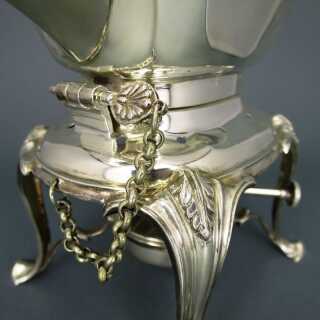 Antique tilting tea pot James Deakin Sheffield England EPNS silver plated