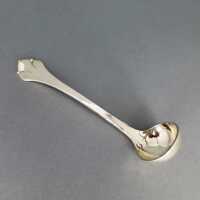 Small Art Deco ladle in massive silver with hammered...