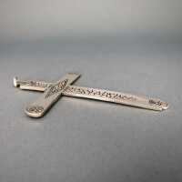 Vintage Silberschmuck - Annodazumal Antikschmuck: Großer Kreuzanhänger in Silber kaufen