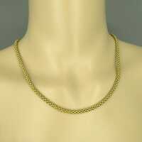 Beautiful 8 k yellow gold corn popcorn chain collier necklace for a lady