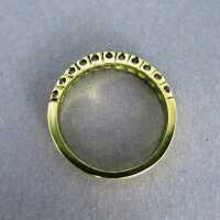 Schöner Damen Memory Memoire Ring in 585/-Gold mit 11 Brillanten