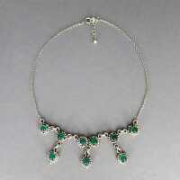 Elagant and feminine collier necklace in sterling silver...