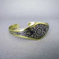 Beautiful silver bangle from Russia Tula  niello floral...