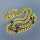 Prächtiges Collier aus Panzerkette in 585 Gold mit Rubinen, Saphiren und Smaragd