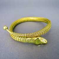 Exklusiver Schlangen Armreif in 750/-Gold geflochten mit...