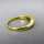 Klassischer Damen Band Ring in 585/-Gold mit Saphir und zwei Brillanten