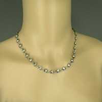 Elegant handmade Art Deco silver collier necklace from Germany