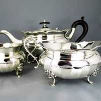 Antique Tea Set in 925/- Sterling Silver from England
