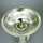 Antique Art Deco trumpet vase in hammered sterling silver London 1927