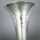 Antique Art Deco trumpet vase in hammered sterling silver London 1927