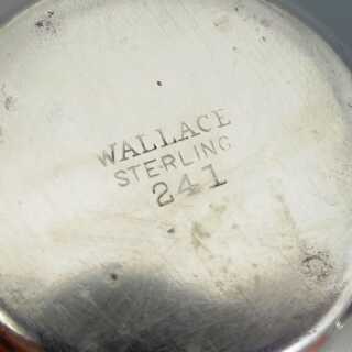 Antiker großer Salzstreuer in 925 Silber von Wallace & Sons aus den USA Art Deco