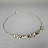 Delicate Art Deco floral design collier necklace in...