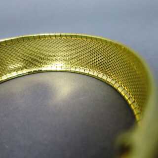 Prächtiges massives 750/- 18 k Gold Armband aus Plattengliedern aus Italien 