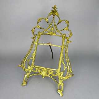 Antique stand photo frame in bronce fire-gilded 19th century