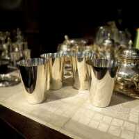 Beaker wine cup in silver by Wilkens silver manufactory in Bremen Germany