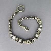 Elegant fob chain by Jakob Bengel with black enamel and...