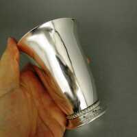 Antique Art Nouveau silver beaker cup Fritz Pirchert Denmark dated 1915
