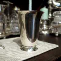 Antique Art Nouveau silver beaker cup Fritz Pirchert Denmark dated 1915