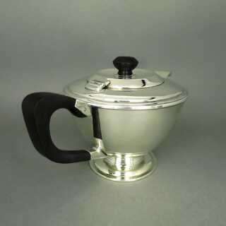 Elegant tea set in sterling silver and ebony Art Deco style England Birmingham