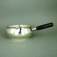 Art Deco butter pan in silver and ebony Johannes Siggaard...