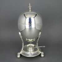 Antique late Victorian egg boiler coddler silver plated from England 