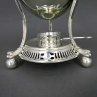 Antique late Victorian egg boiler coddler silver plated from England 