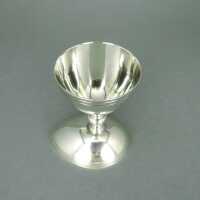 Rare double egg cup antique style in silver Italy...