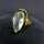 Prachtvoller Damen Gold Ring mit einem großen natürlichen Aquamarin 1950er Jahre