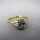 Art Deco Verlobung Ring in Platin und Gold mit Brillanten aus England um 1920
