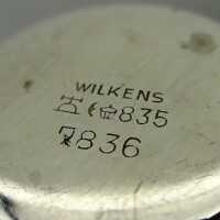 Massive silver set of 6 liquor cups Wilkens Bremen Germany 