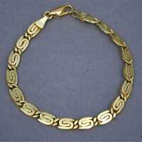 Filigranes Goldarmband in 585/- Gelbgold aus den 80er...