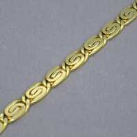 Filigranes Goldarmband in 585/- Gelbgold aus den 80er Jahren gemarkt LEX