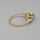 Elegant gold ring studded with brilliants in outstanding quality
