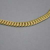 Prachtvolles Collier aus 585/-  Gold als Doppelpanzerkette 