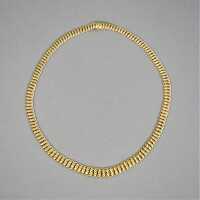 Prachtvolles Collier aus 585/-  Gold als Doppelpanzerkette 