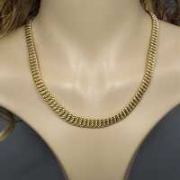 Magnificent gold necklace in braided design about 1970/80