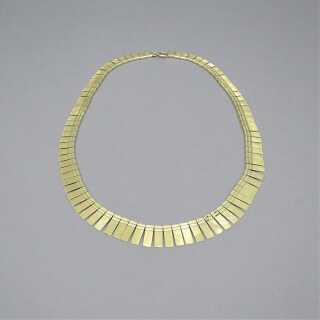 Magnificent beam necklace made of high quality 14 ct gold