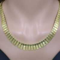 Magnificent beam necklace made of high quality 14 ct gold