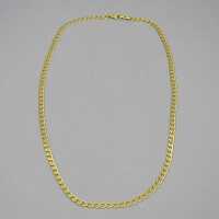 Elegant ladies necklace in the form of a massive armored chain in 18 ct gold