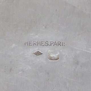 Seltene Silberschale von Hermès Paris aus der zweiten Hälfte des 20. Jh