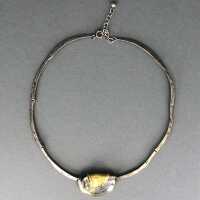 Abstract necklace of Perli from gold and silver from the 70s