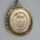 Magnificent garnet medallion with gilt heirloom chain