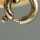 Prächtiges Granat Medaillon mit vergoldeter Erbskette