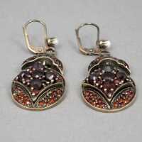 Antique garnet earrings from the second half of the 19th...