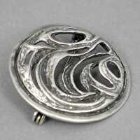 Vintage Silberschmuck - Annodazumal Antikschmuck: Brosche von Uni David-Andersen in Silber