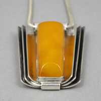 Magnificent amber pendant from the 50s from Fischland