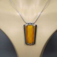 Magnificent amber pendant from the 50s from Fischland