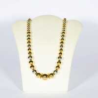 Beautiful ball chain in the course in 750 / - gold from...