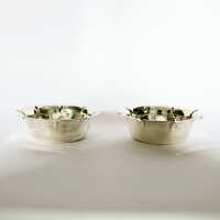 Pair of rare nutshells from England in sterling silver 925 / -