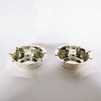 Pair of rare nutshells from England in sterling silver...